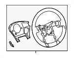4510047130C0 - Body: 2010-2013 Toyota - Steering Wheel for Toyota: Prius, Prius V Image