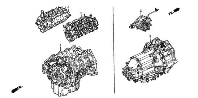 Engine Assy. - Transmission Assy. for 2004 Acura RL #0