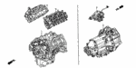 10004P5AA00 - Engine: ENGINE SUB-ASSY., R. CYLINDER HEAD for Acura Image