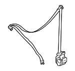 6L8Z78611B09BA - Body: Lap &amp; Shoulder Belt for FORD Image