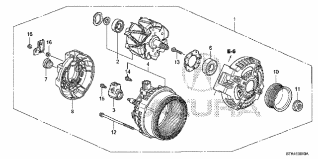 Alternator (Denso) for 2012 Acura RDX #0