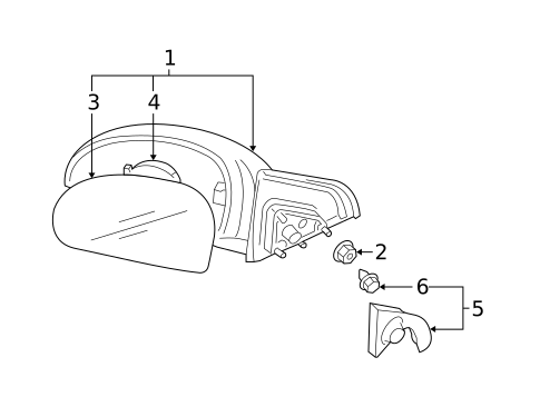 Outside Mirrors for 2005 Kia Spectra5 #0