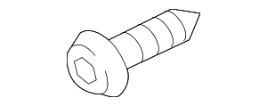 N10457101 - : Upper Center Pillar Trim Screw for Audi Image