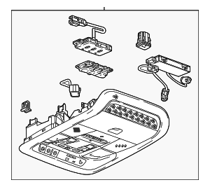 84292406 - : Part# 84292406 Maple Sugar Roof Console for Cadillac: XT5 Image