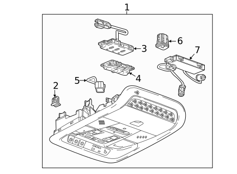 Overhead Console for 2018 Cadillac XT5 #0