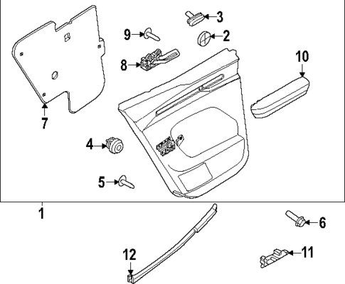 Interior Trim - Rear Door for 2025 Volvo EX30 #0