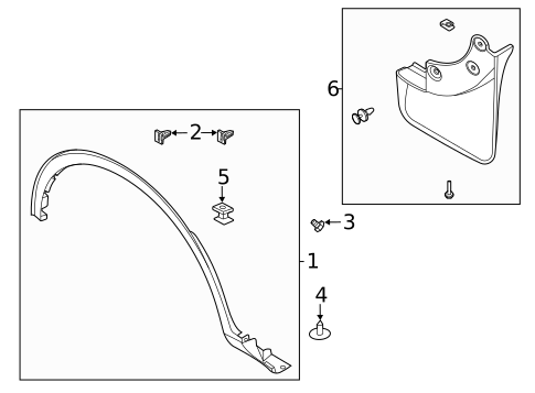 Exterior Trim - Fender for 2023 Ford Escape #0