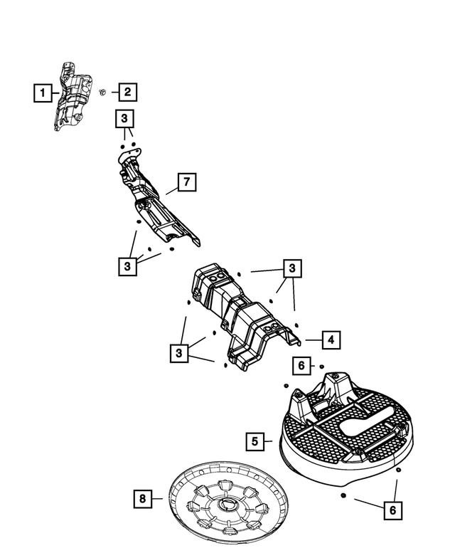 6508772AA - Exhaust: Hex Flange Nut for Mopar Image