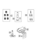 6104708AA - Wheels: Hex Nut for Mopar Image