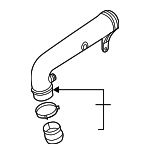 5C0129654C - Engine: Hose Assembly for Volkswagen: Beetle, Jetta, Passat Image