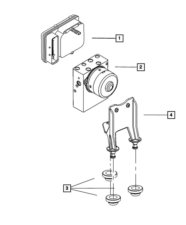 4779281AA - Service Brakes: Grommet for Mopar Image image