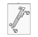 81460SNAA01 - Electrical: Adjuster for Honda: Accord, Accord Crosstour, Civic Image
