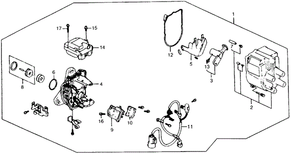 Distributor (2) for 1988 Acura Integra #0