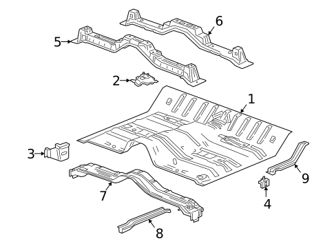Floor - Cab for 2023 GMC Sierra 2500 HD #2