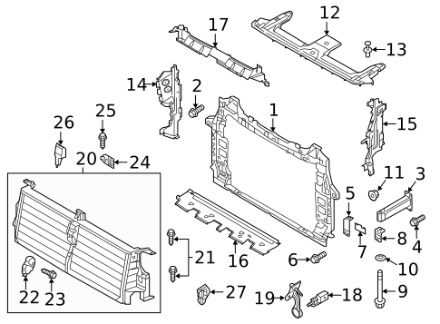 Radiator Support for 2024 Audi SQ7 #0
