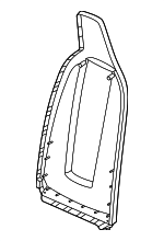 95C881989EBLK - Body: Seat Back Panel for Porsche: Macan Image