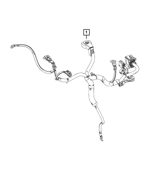 Battery, Battery Tray and Cables for 2014 Ram 2500 #3