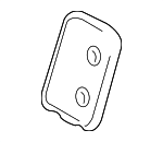 41218215401 - Body: Striker Plate Lock Plate for BMW Image