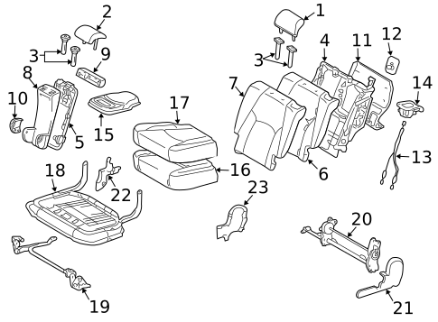 Second Row Seats for 2006 Toyota Highlander #4