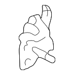 6941067D00 - Body: Upper Hinge for Suzuki Image