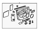 94780468 - : 2015-2016 Chevrolet - Brownstone Passenger Side Front Door Trim for GM Image