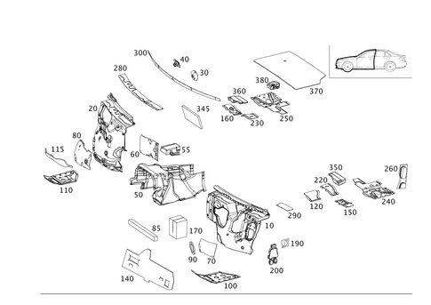 Damping in Passenger Compartment for 2013 Mercedes-Benz E400 #0