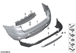 51127389890 - : Panel For Bumper, Rear for BMW Image
