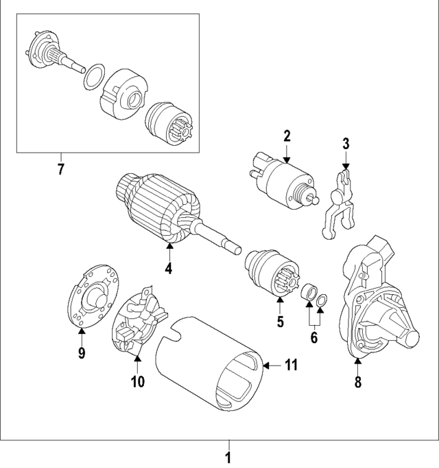 361602M400 - : Starter Solenoid for Hyundai Image