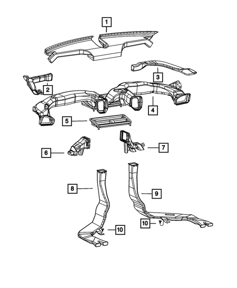 Air Ducts for 2013 Dodge Dart #0