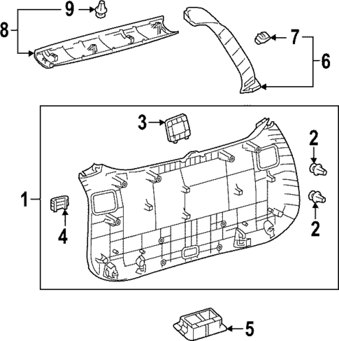 Interior Trim for 2025 Toyota Corolla Cross #0