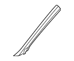 5H0867233QXCC - Body: Windshield Pillar Trim for Volkswagen Image