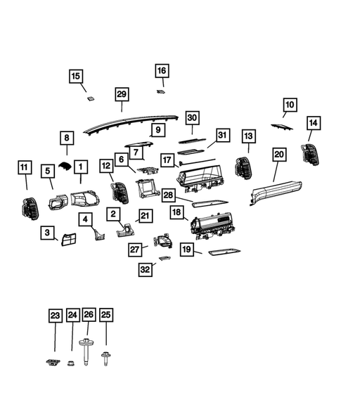 Instrument Panel for 2019 Ram 2500 #1