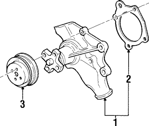 Water Pump for 2001 Jeep Cherokee #0