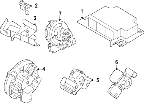 Air Bag Components for 2025 Mazda CX-90 #1