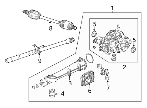Axle & Differential for 2019 Chevrolet Equinox #0