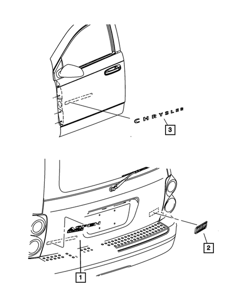 Nameplates for 2007 Chrysler Aspen #0