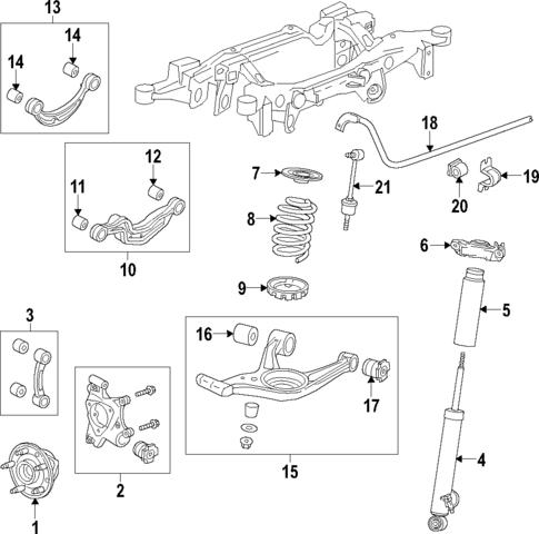 Rear Suspension for 2017 Buick Regal #1