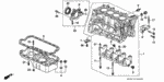 90001PM3003 - Engine: BOLT, DRAIN PLUG (28MM) for Honda Image