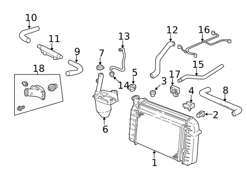 Radiators, Coolers & Related Components for 1999 Chevrolet Camaro #0
