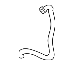 10188032 - Cooling System: Reservoir Hose for Chevrolet: Camaro | Pontiac: Firebird Image