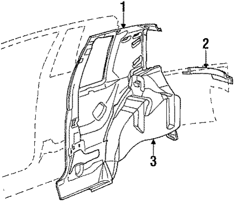Inner Structure for 1986 Dodge Aries #2