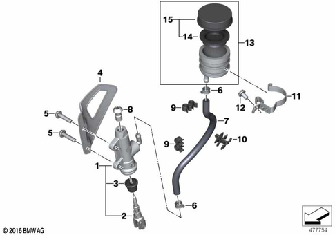 Brake Master Cylinder for 2024 BMW-Motorrad R nineT #0