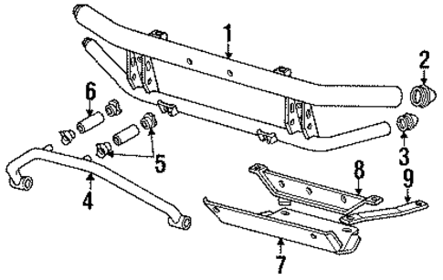 Front Brush Guard for 1991 GMC Syclone #0