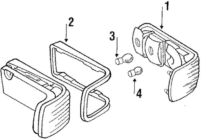 1078202766 - : Tail Light Lens for Mercedes-Benz Image