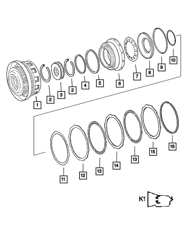 52108510AA - Automatic Transmission 5 Speed [DGZ]: Support Disc for Mopar Image