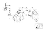 61338362359 - Vehicle Electrical System: Horn, Low Pitch for BMW Image