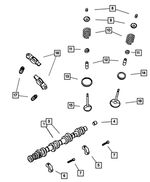 53021160AA - : Engine Camshaft, Rad Inlet Hose Clip, Radiator Air Lower Bracket Attach for Mopar Image