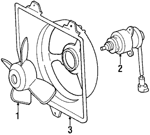 Cooling Fan for 1988 Toyota Tercel #0
