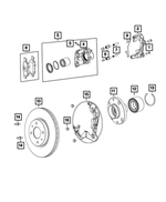 68719158AA - Brakes: Brake Mounting Bolt for Mopar Image