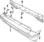91173384 - : Bumper Cover for GM Image